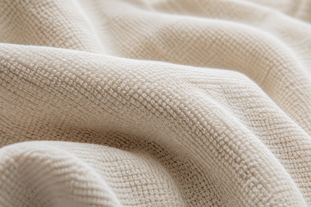 Premium linen textile weave texture close up